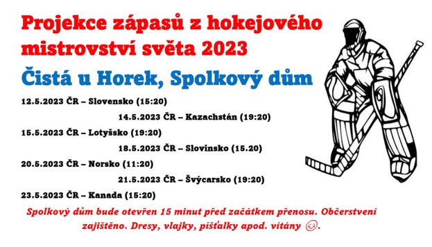 Projekce hokejů - skupina 2023